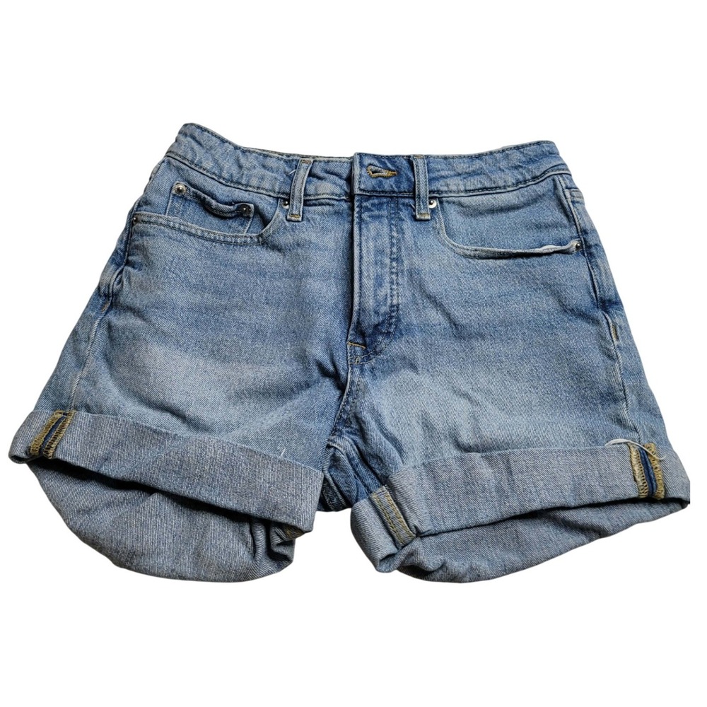 Free‎ Assembly Women's Rolled Cuff Jean Shorts Size 4